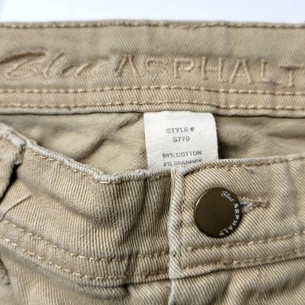 Tan Straight Leg Jeans